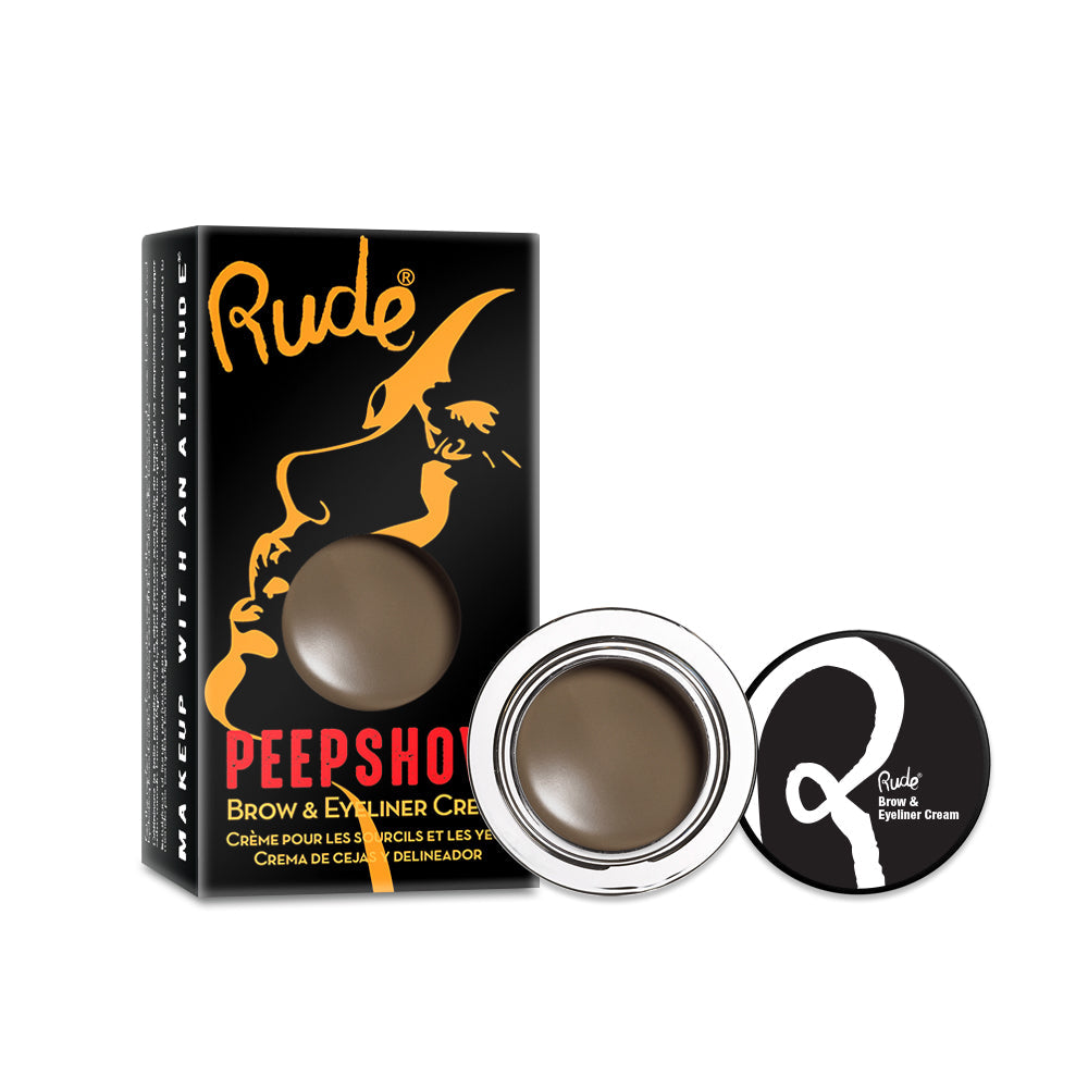Peep Show Brow & Eyeliner Cream Acrylic SET A, 36 pcs Wholesale Set by Rude Cosmetics | Fleurcouture