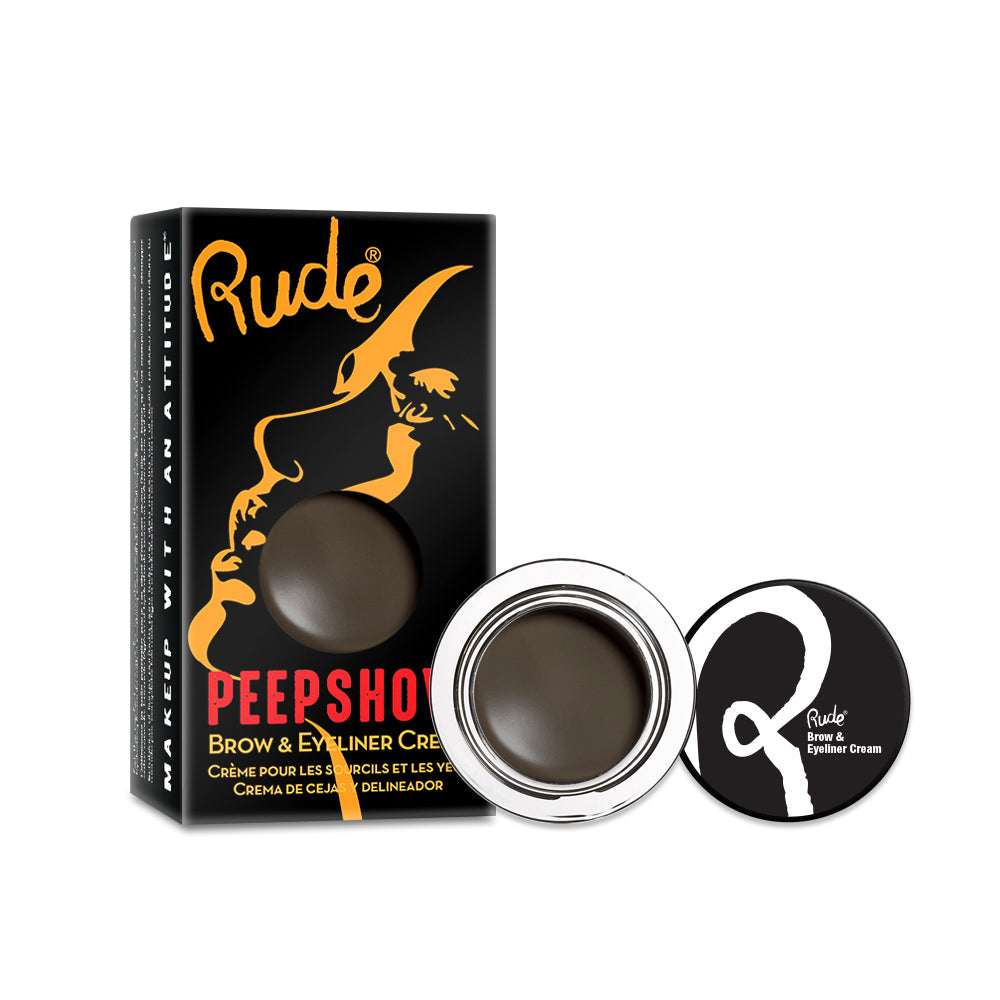 Peep Show Brow & Eyeliner Cream Acrylic SET A, 36 pcs Wholesale Set by Rude Cosmetics | Fleurcouture