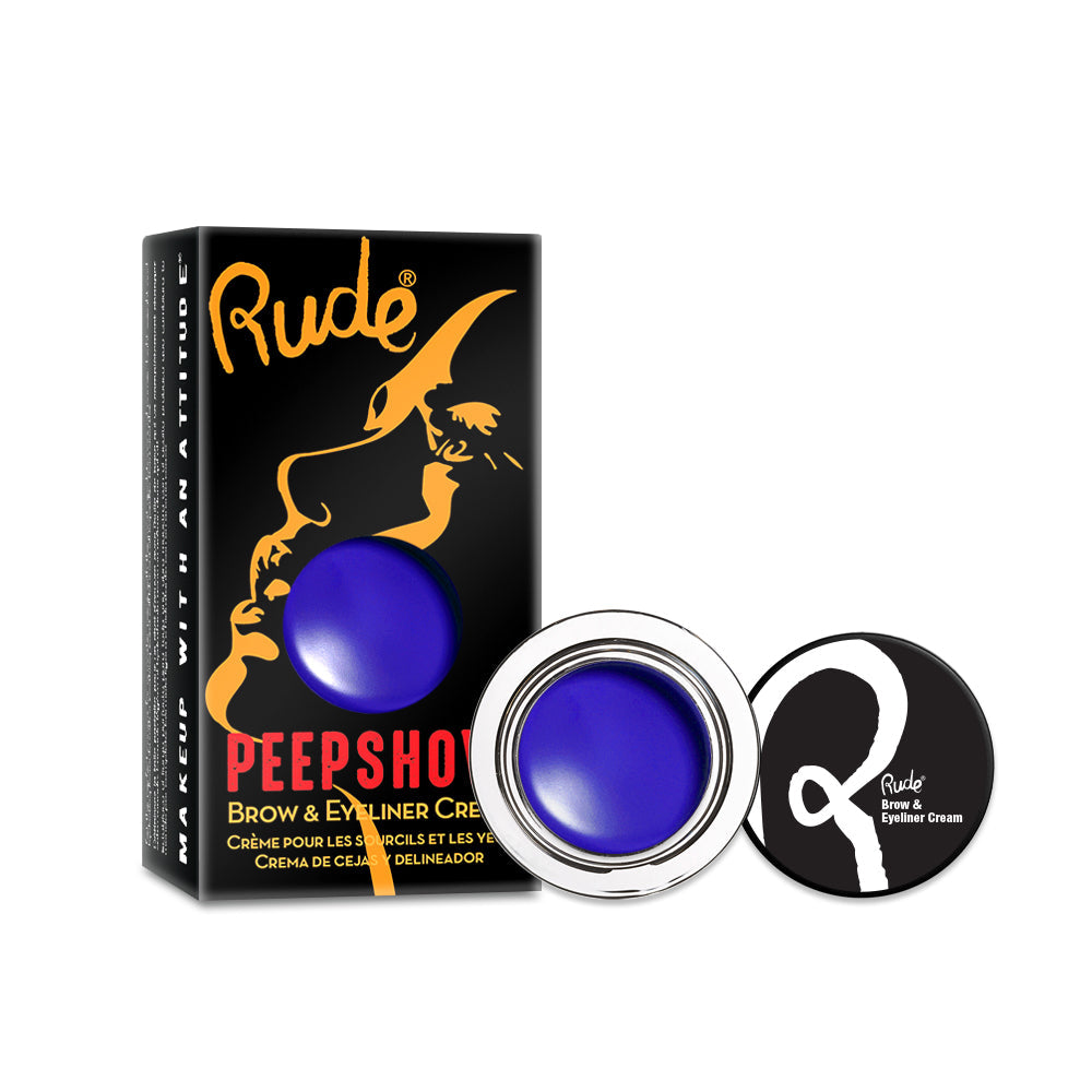 Peep Show Brow & Eyeliner Cream Acrylic SET B - Brights, 36 pcs Wholesale Set by Rude Cosmetics | Fleurcouture