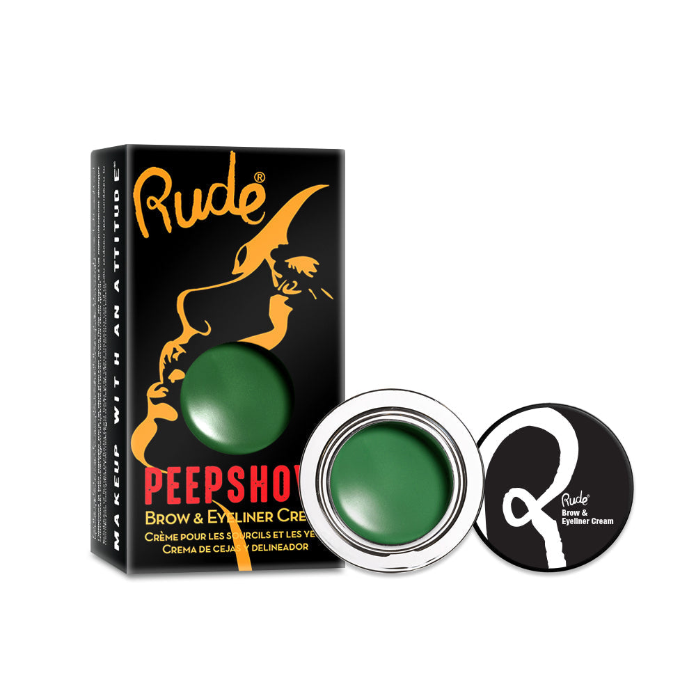 Peep Show Brow & Eyeliner Cream Acrylic SET B - Brights, 36 pcs Wholesale Set by Rude Cosmetics | Fleurcouture