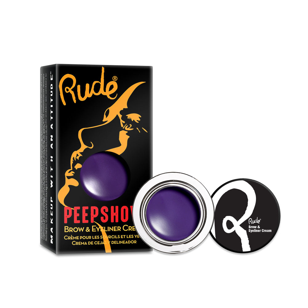 Peep Show Brow & Eyeliner Cream Acrylic SET B - Brights, 36 pcs Wholesale Set by Rude Cosmetics | Fleurcouture