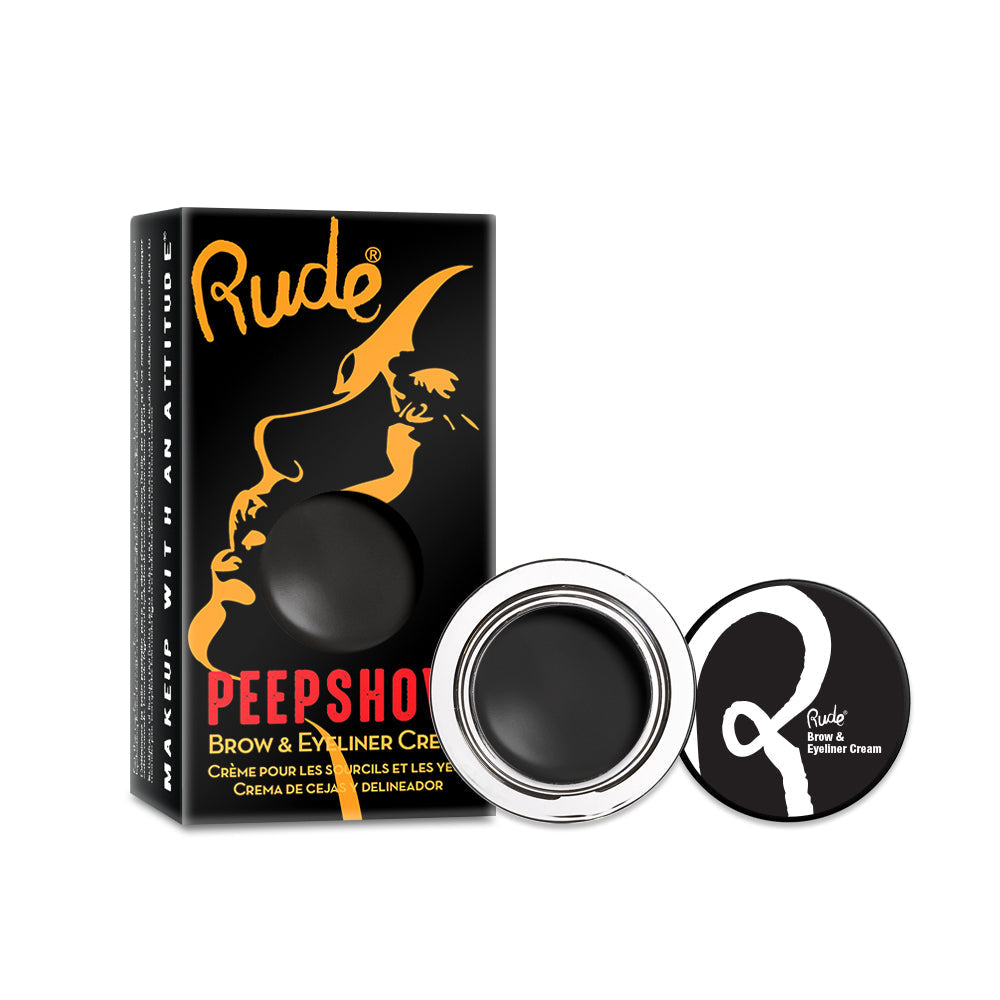 Peep Show Brow & Eyeliner Cream Acrylic SET B - Brights, 36 pcs Wholesale Set by Rude Cosmetics | Fleurcouture