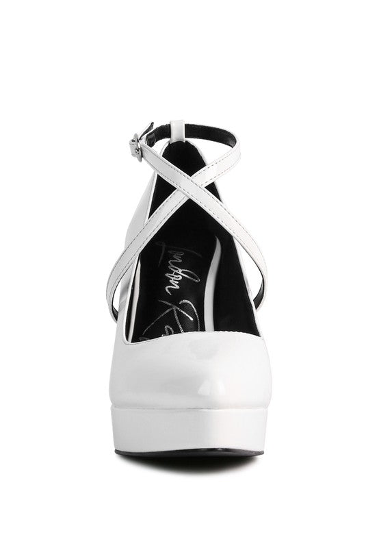 PIXIE DUST CROSS STRAPPED STILETTO SANDAL Black by Rag Company | Fleurcouture