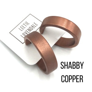 Portland Frosted Lucite Hoop Earrings Portland Hoops by Leetie Lovendale | Fleurcouture