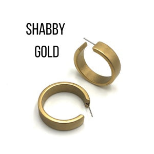 Portland Frosted Lucite Hoop Earrings Portland Hoops by Leetie Lovendale | Fleurcouture