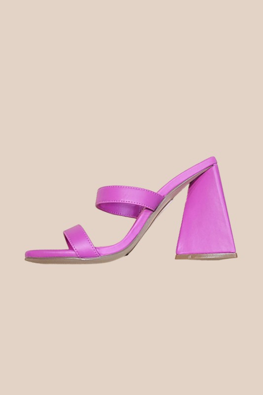 PREMIERE-10-HIGH HEEL MULES HOT PINK 6.5 by Let&