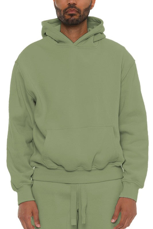 Premium Cotton Blend Hoodie IGUANA S Men&