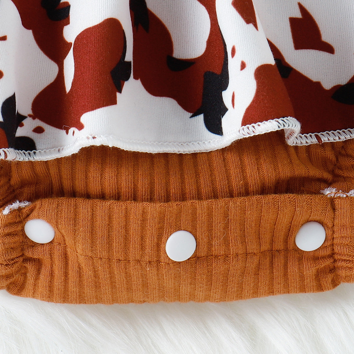 Printed Ruffled Bow Round Neck Bodysuit Dress Baby & Toddler Clothing by Trendsi | Fleurcouture