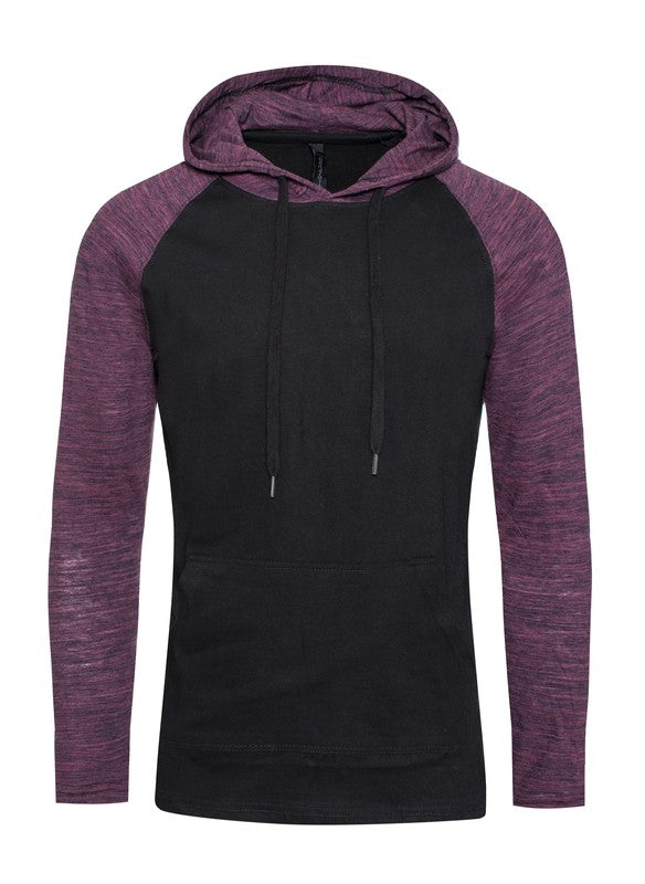 Raglan Long Sleeves Light Weight Hoodie by Generation XYZ | Fleurcouture
