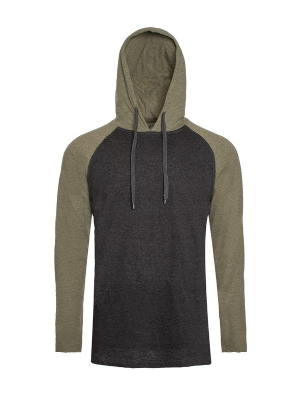 Raglan Long Sleeves Light Weight Hoodie by Generation XYZ | Fleurcouture