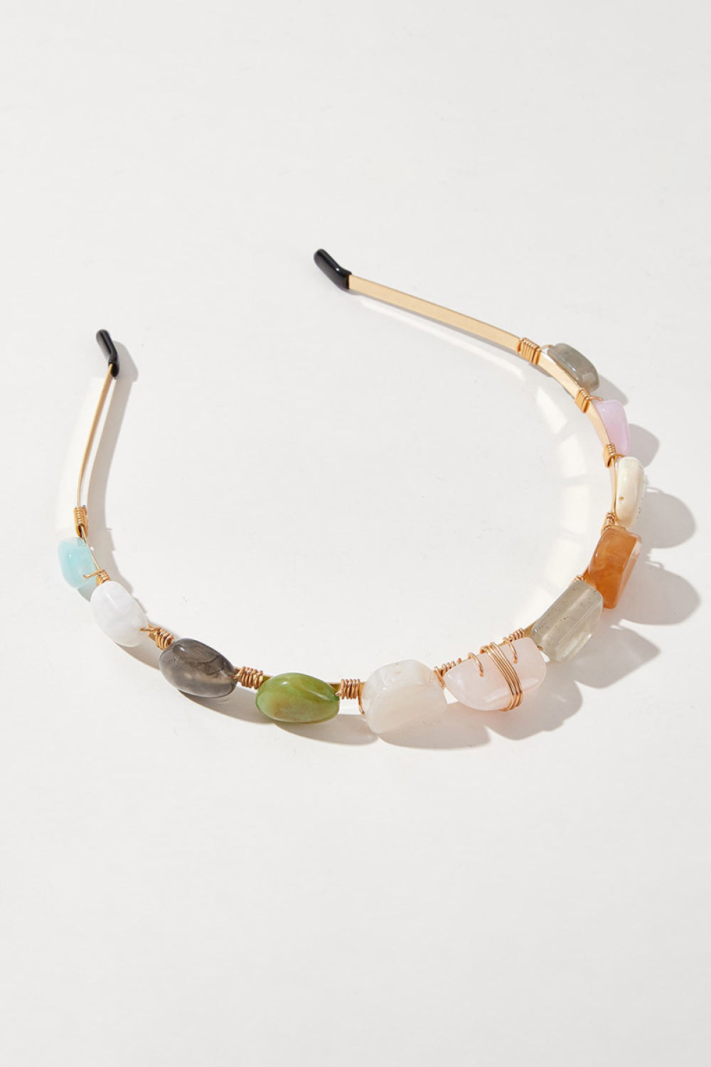 Resin Copper Headband Multicolor One Size by Trendsi | Fleurcouture