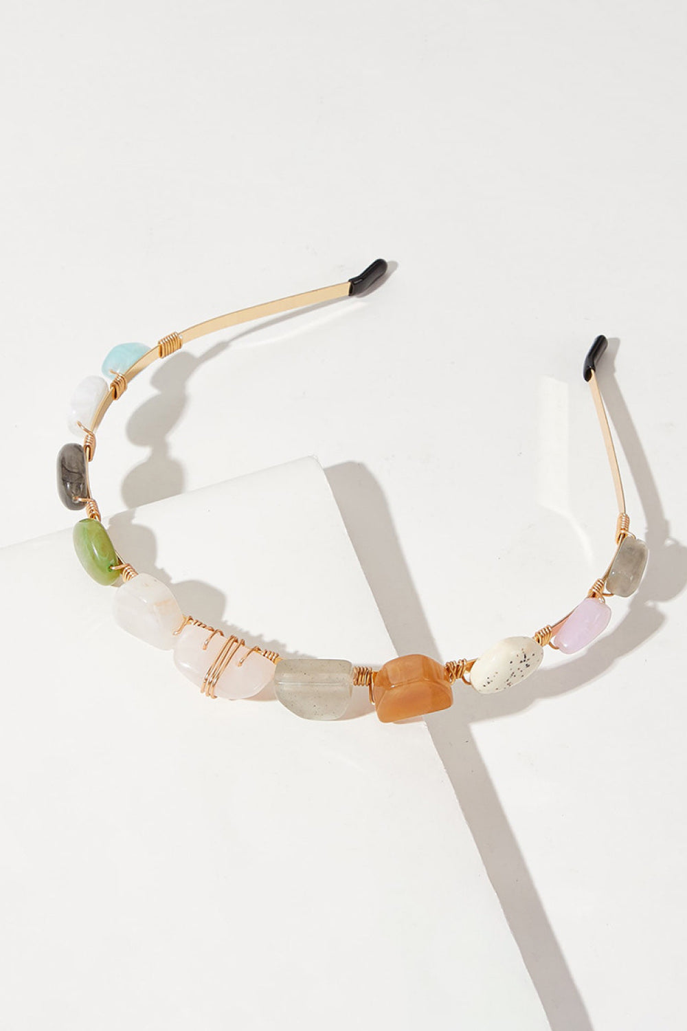 Resin Copper Headband Multicolor One Size by Trendsi | Fleurcouture