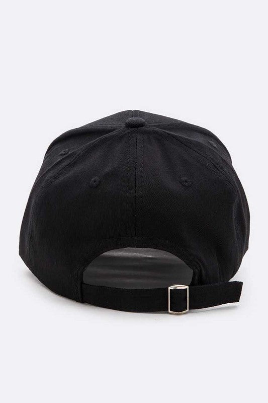 Rhinestone USA Flag Brim Baseball Cap DENIM O/S by LA Jewelry Plaza | Fleurcouture