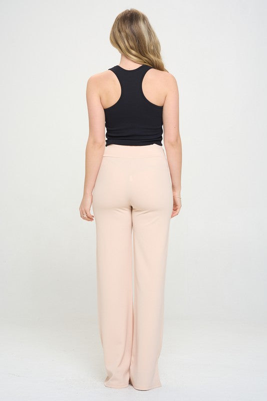 Ribbed Knit Tank Top Racer Back Crew Neck Black S by OTOS Active | Fleurcouture