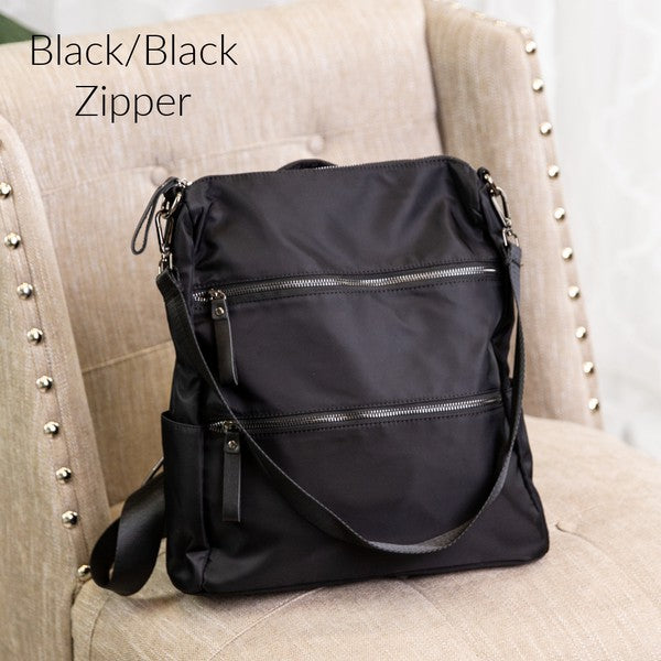 Rory Convertible Backpack Shoulder Handbag 1 by Dani & Em | Fleurcouture