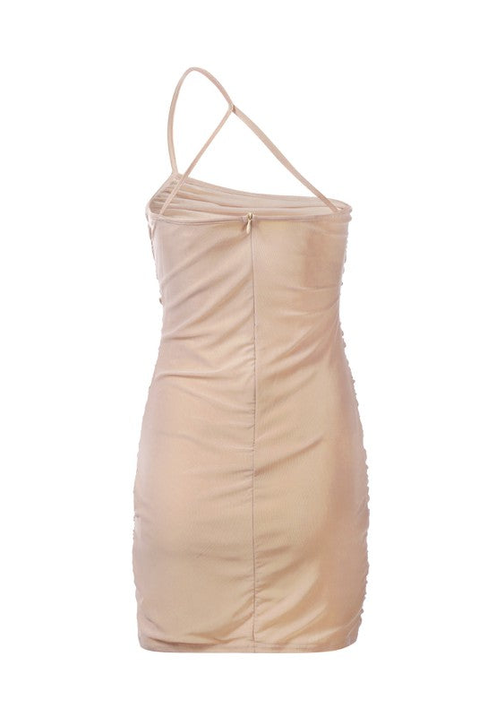Ruched Bodycon Mini Dress by Rag Company | Fleurcouture