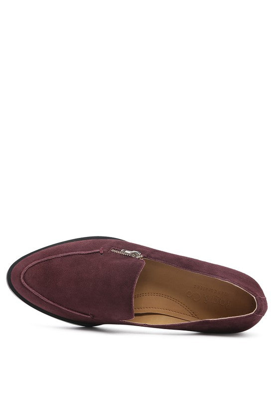 SARA Suede Slip-On Loafers by Rag Company | Fleurcouture