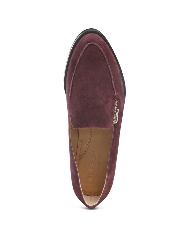 SARA Suede Slip-On Loafers by Rag Company | Fleurcouture