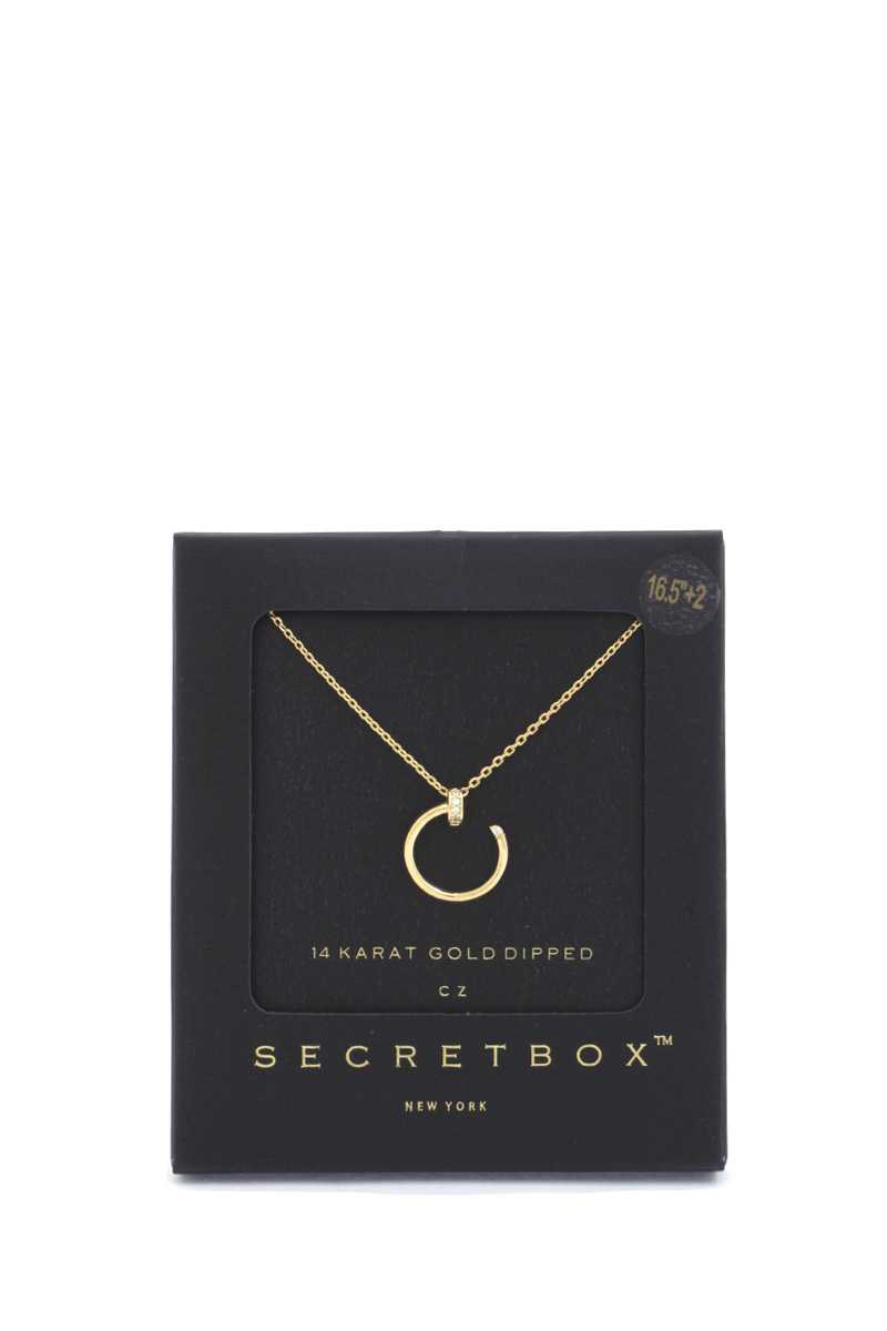 Secret Box Nail Charm Necklace by Fleurcouture | Fleurcouture