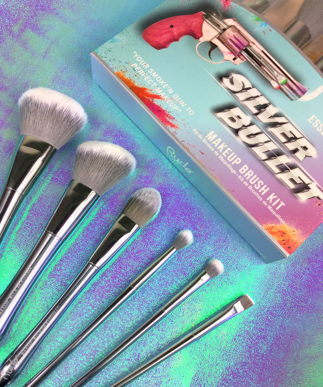 Silver Bullet Makeup Brush Kit Makeup Brushes & Applicators by Rude Cosmetics | Fleurcouture