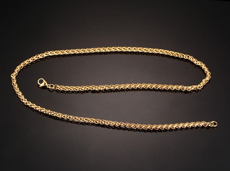 simple style geometric stainless steel plating layered necklaces Jewelry by Fleurcouture | Fleurcouture