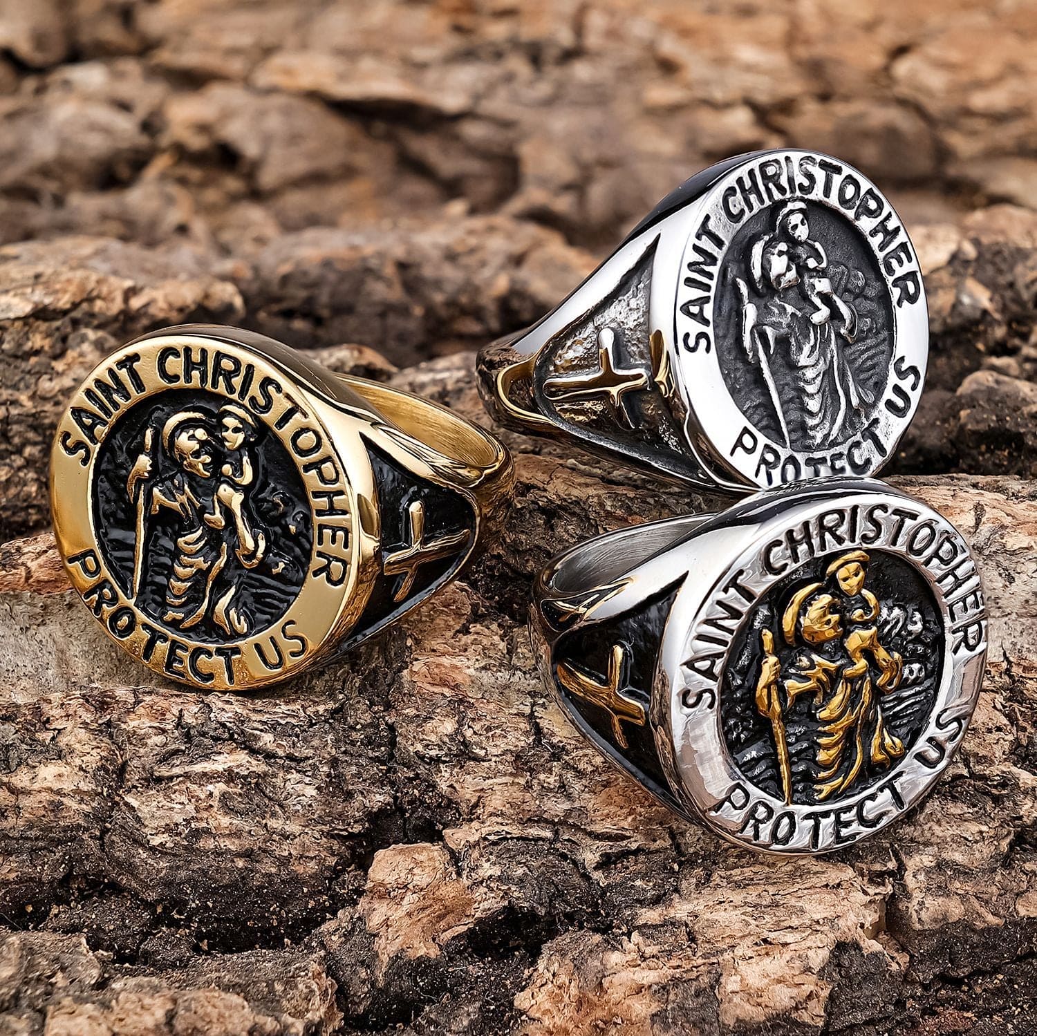 simple style letter stainless steel plating silver plated men&