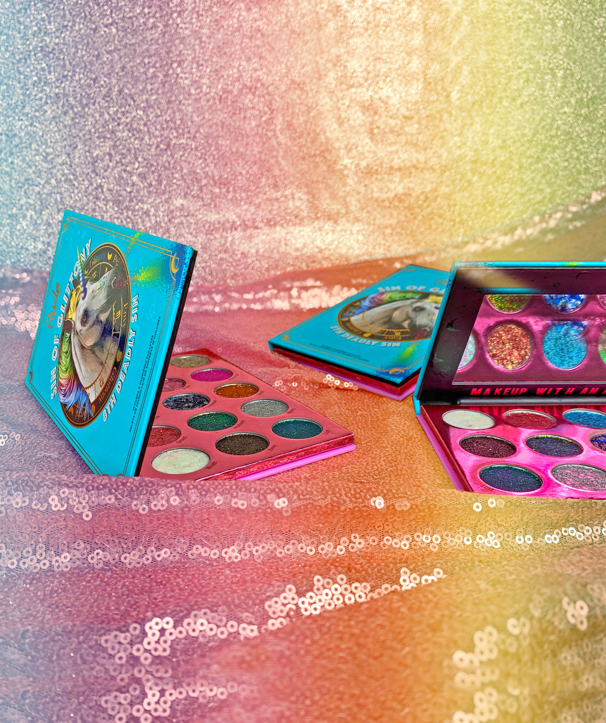 Sin of Glittony Glitter Palette Face Palettes by Rude Cosmetics | Fleurcouture