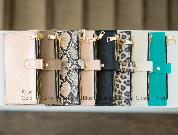 Slim Credit Card Zipper Wallet 1 Accessories by Dani & Em | Fleurcouture