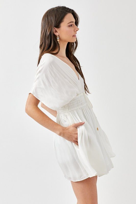 Smocked Waist with Tassel Strap Dress by Mustard Seed | Fleurcouture