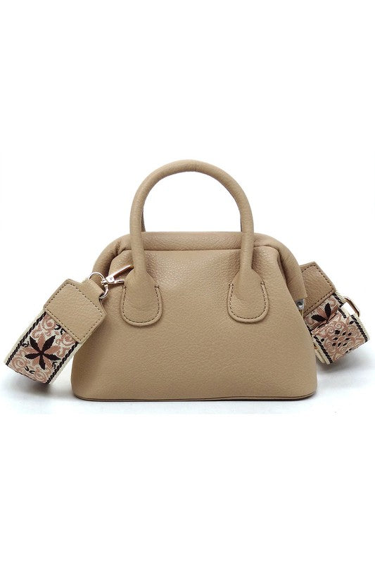 Spring Frame Doctors Satchel Crossbody Bag L/STONE one by Fashion World | Fleurcouture