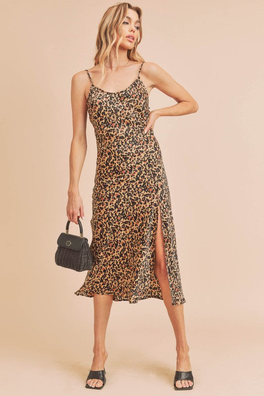 Stasia Dress GOLD LEOPARD by Aemi + Co | Fleurcouture