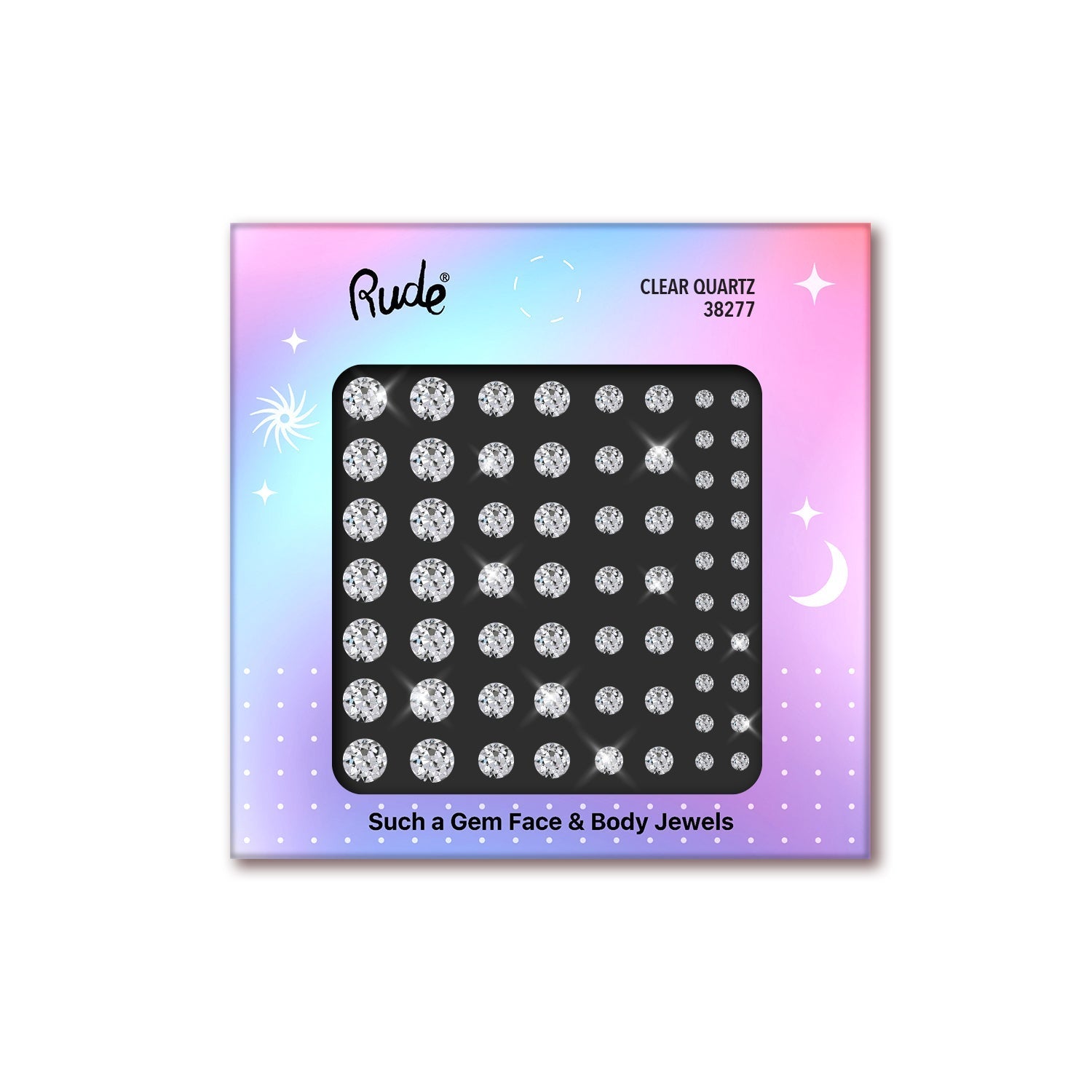 Such a Gem Face & Body Jewels Clear Quartz Face by Rude Cosmetics | Fleurcouture