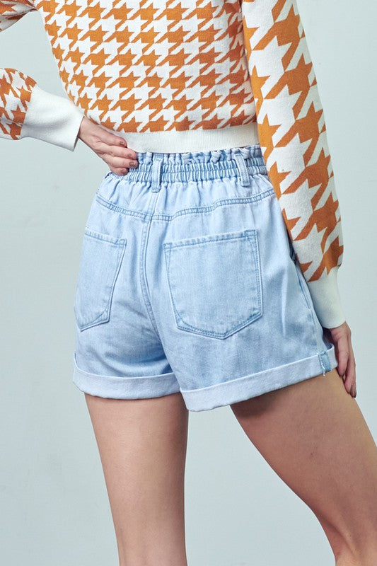 Super High Rise Mom Shorts LIGHT by Denim Lab USA | Fleurcouture