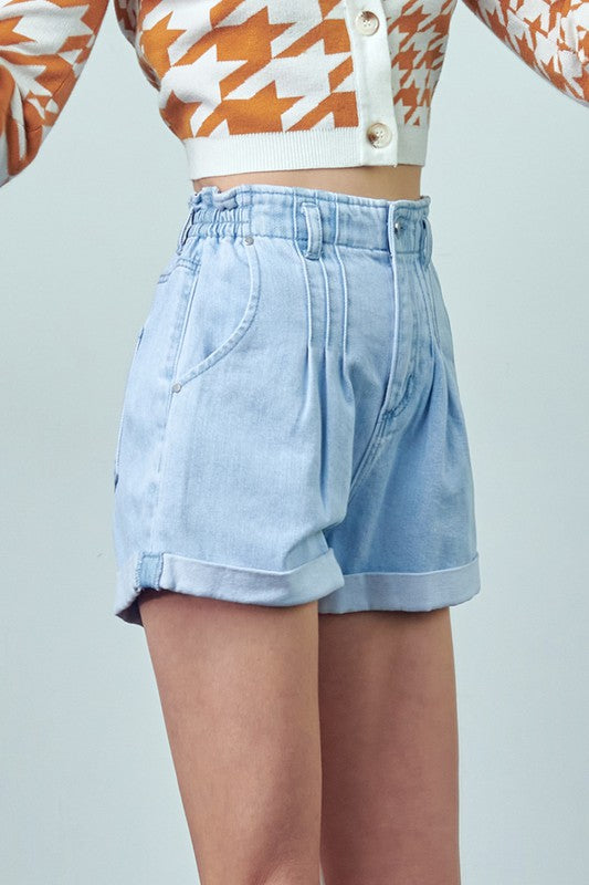 Super High Rise Mom Shorts LIGHT by Denim Lab USA | Fleurcouture
