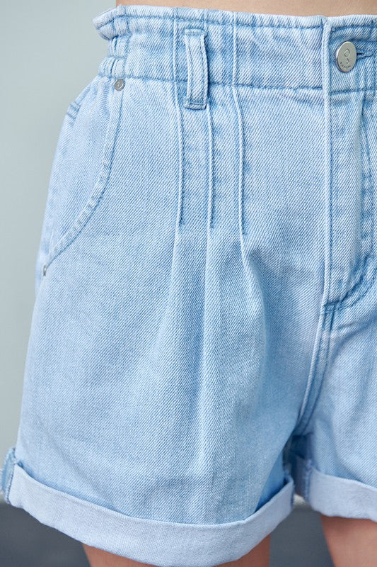 Super High Rise Mom Shorts LIGHT by Denim Lab USA | Fleurcouture