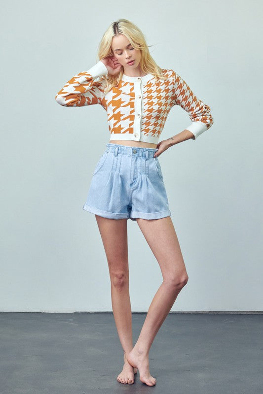 Super High Rise Mom Shorts LIGHT by Denim Lab USA | Fleurcouture