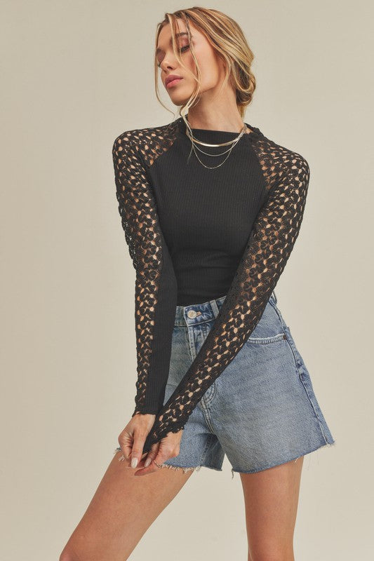 Suri Top BLACK S by Aemi + Co | Fleurcouture