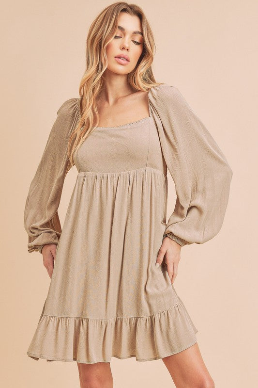Taya Dress ECRU S by Aemi + Co | Fleurcouture