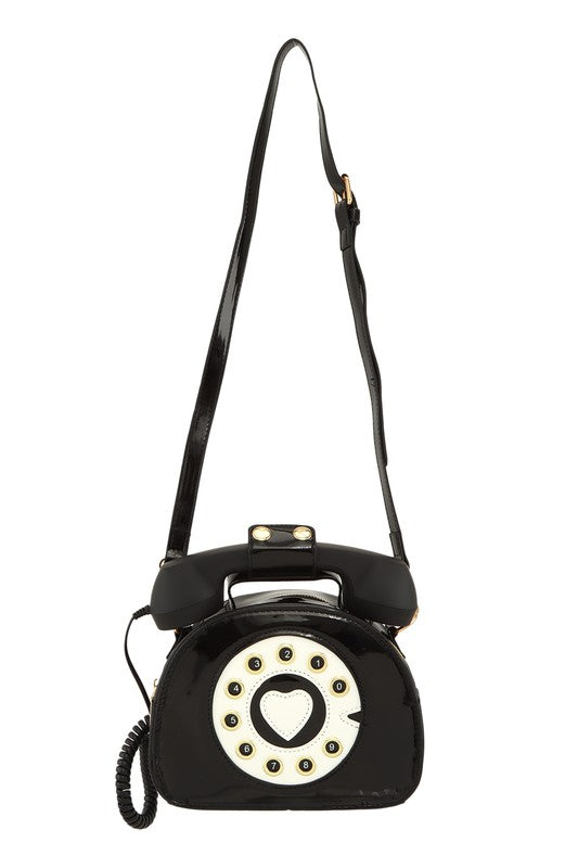 Telephone Shaped Purse Shoulder Crossbody Bag OS by ICCO ACCESSORIES | Fleurcouture
