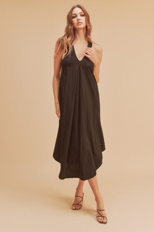 Telisa Midi Dress COBALT S by Aemi + Co | Fleurcouture