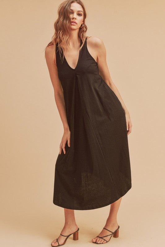 Telisa Midi Dress COBALT S by Aemi + Co | Fleurcouture