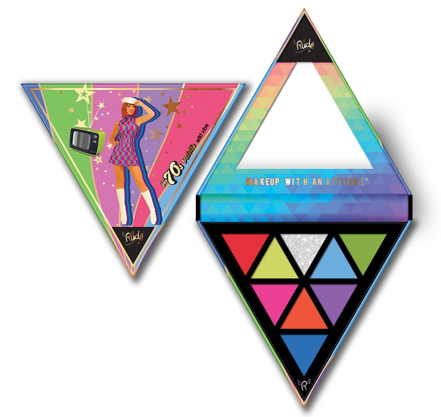 The 70s Palette Eye Shadow by Rude Cosmetics | Fleurcouture
