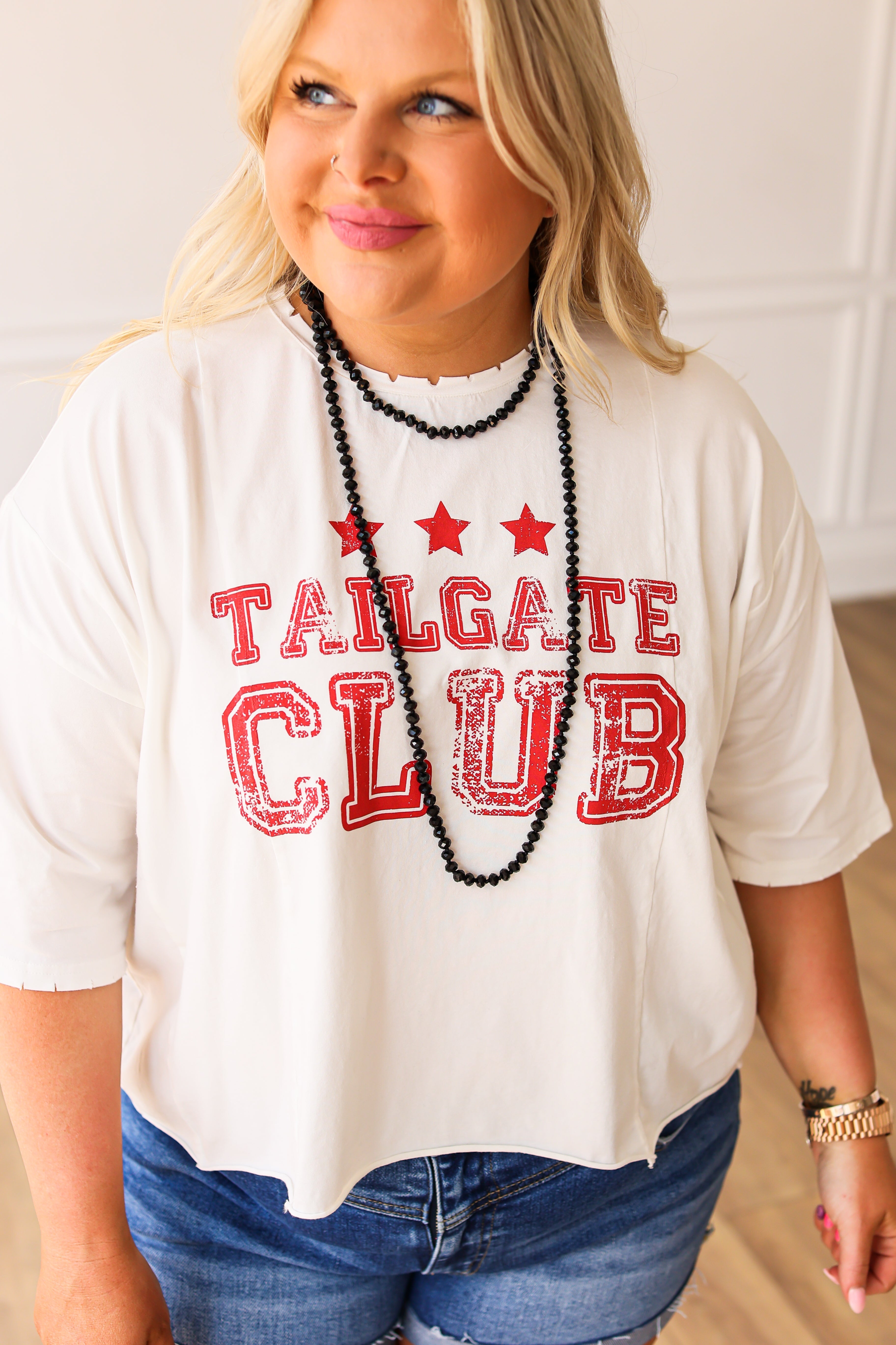 The Essential 60" Double Wrap Beaded Necklace, Black 8mm Black One Size Necklace by Southern Grace | Fleurcouture
