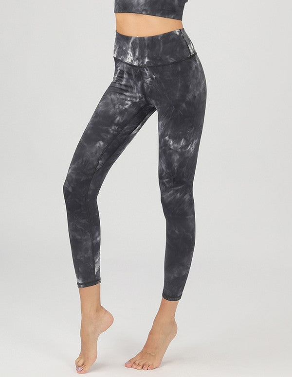 Tie-Dye Seamless High Waisted Leggings by OTOS Active | Fleurcouture