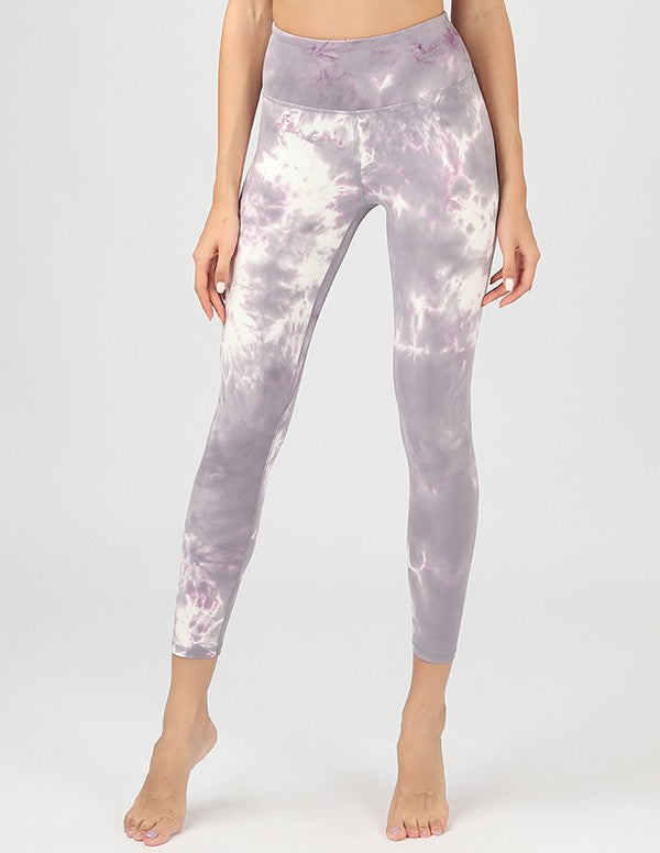 Tie-Dye Seamless High Waisted Leggings by OTOS Active | Fleurcouture
