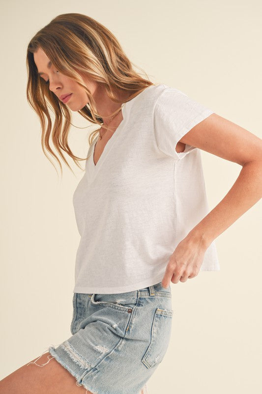 Til V-Neck Baby Top S by Aemi + Co | Fleurcouture