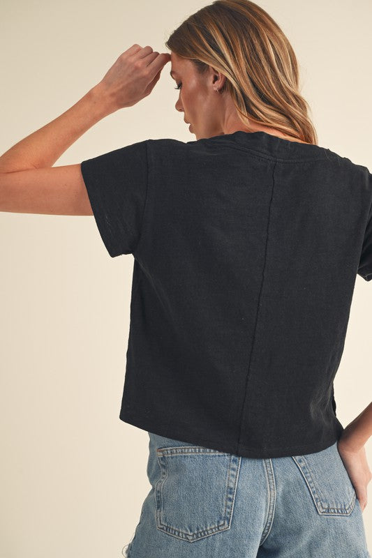 Til V-Neck Baby Top S by Aemi + Co | Fleurcouture