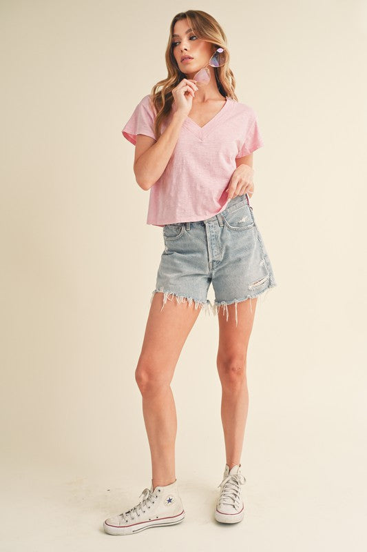 Til V-Neck Baby Top S by Aemi + Co | Fleurcouture