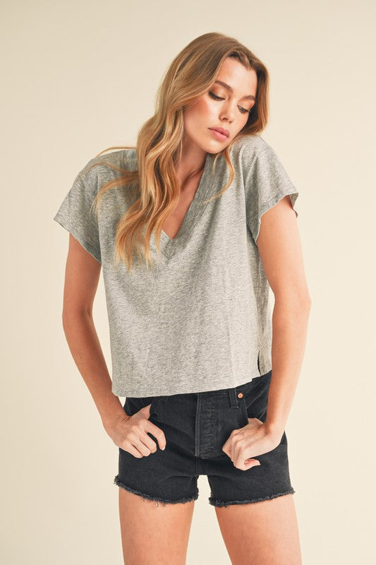 Til V-Neck Baby Top S by Aemi + Co | Fleurcouture