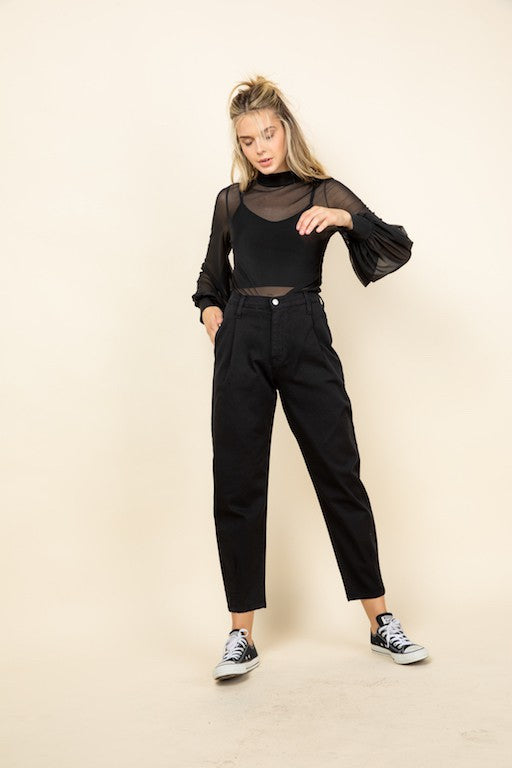 TLR20484 Black by O2 Denim | Fleurcouture